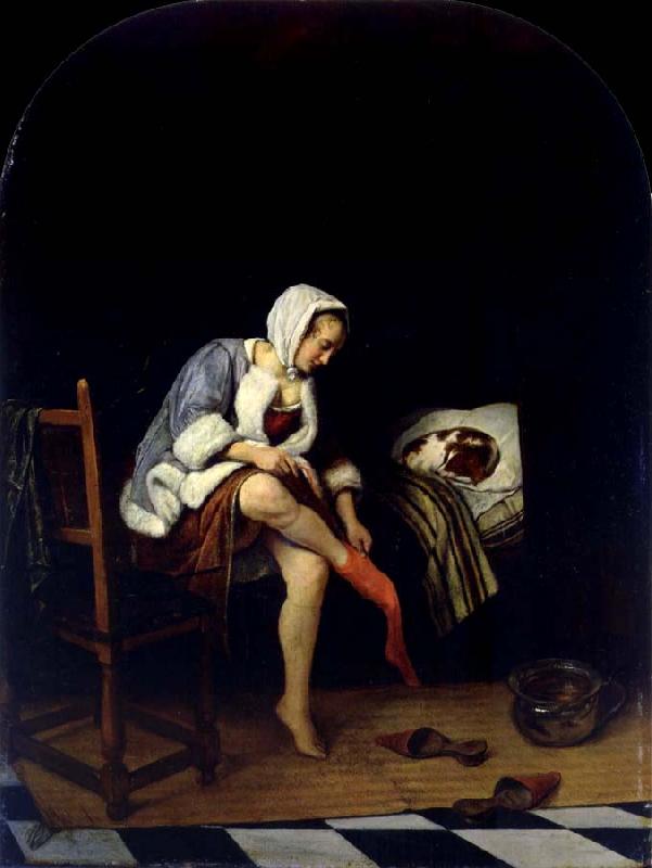 Jan Steen The Toilet oil painting image